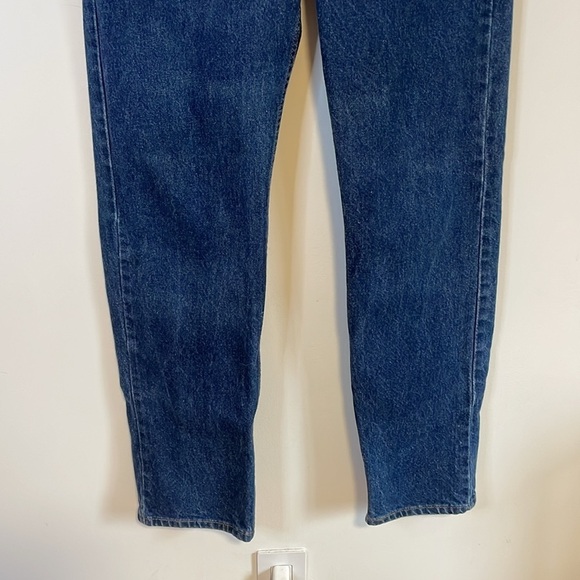 90s Levis Jeans Orange Tab VTG 505 34 Dark Blue Straight Denim 1996 Americana - Picture 10 of 16